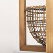 Mercana Kiley Warm Wood Basket Lantern Pendant Light Clearance