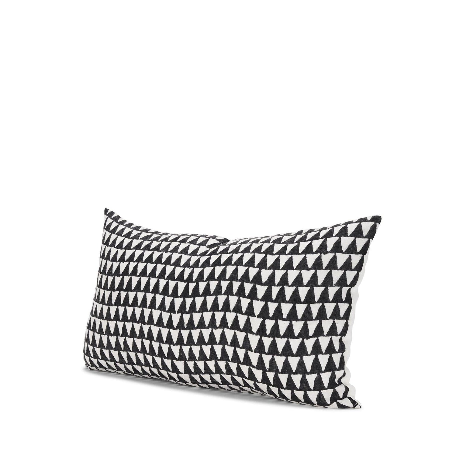 Mercana Jolie Cream w/ Black Print Linen Decorative Pillow Cover Clearance