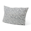 Mercana Jayne Cream w/ Indigo Print Linen Lumbar Decorative Pillow Cover Clearance
