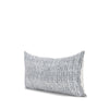 Mercana Janelle Cream w/ Indigo Print Linen Lumbar Decorative Pillow Cover Clearance