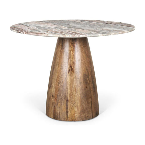 Mercana Allyson Pink Marble Top Dining Table