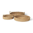 Mercana Ulana Round Nesting Seagrass Trays w/ Loop Handles - Set of 3