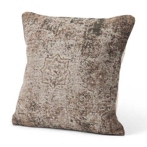 Mercana Khloe Taupe Square Pillow Cover