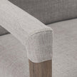 Mercana Palisades Fabric Wrap Brown Wood Frame Dining Chair