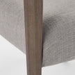 Mercana Palisades Fabric Wrap Brown Wood Frame Dining Chair