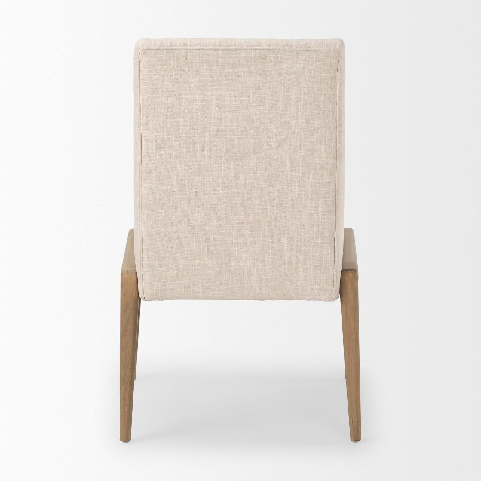 Mercana Palisades Upholstery w/ Solid Wood Armless Dining Chair