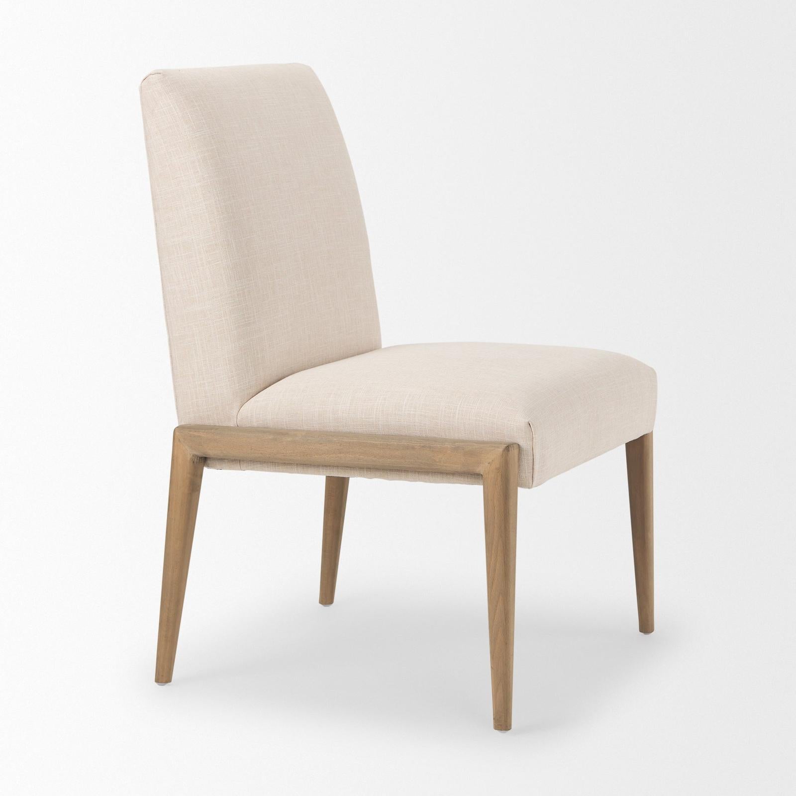 Mercana Palisades Upholstery w/ Solid Wood Armless Dining Chair