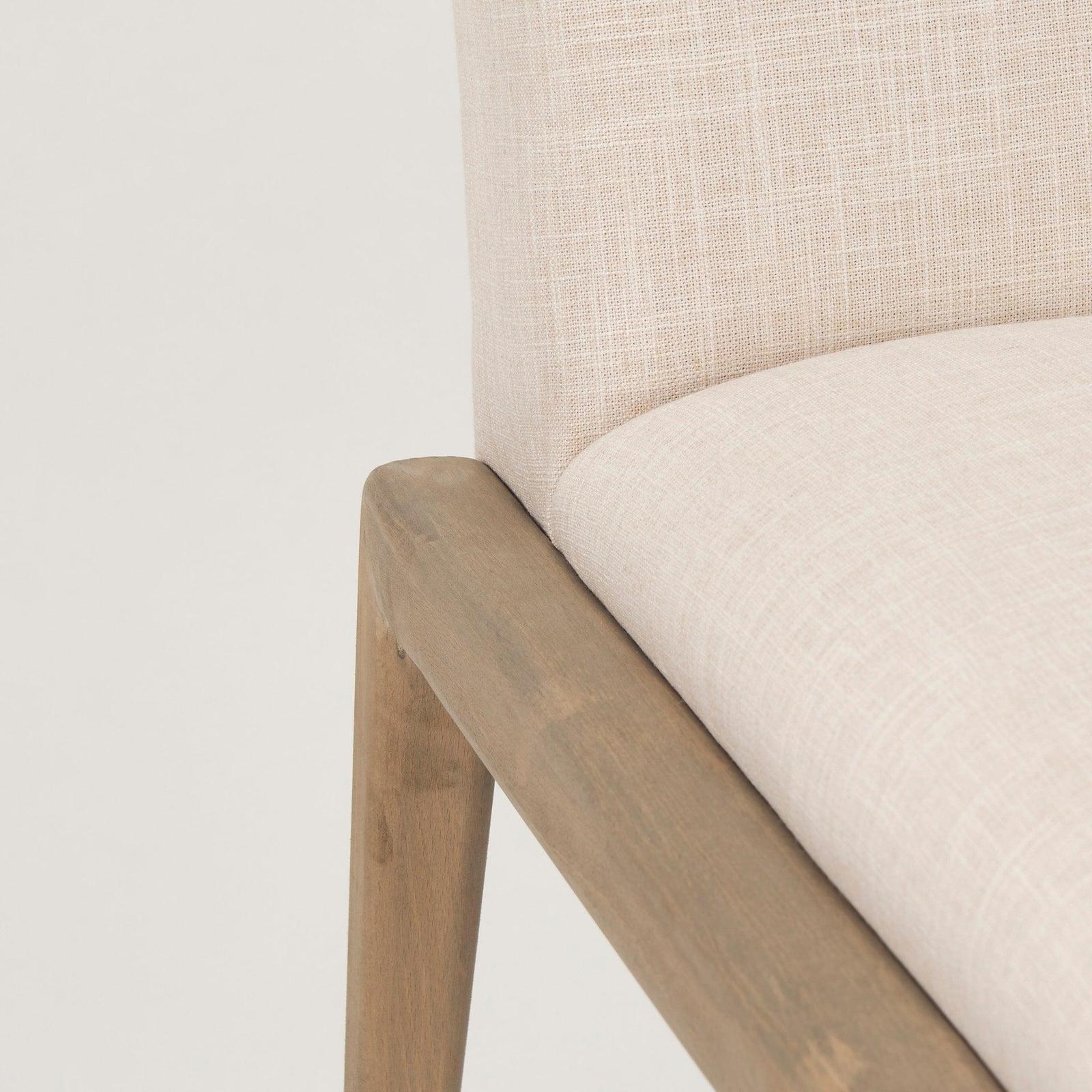 Mercana Palisades Upholstery w/ Solid Wood Armless Dining Chair