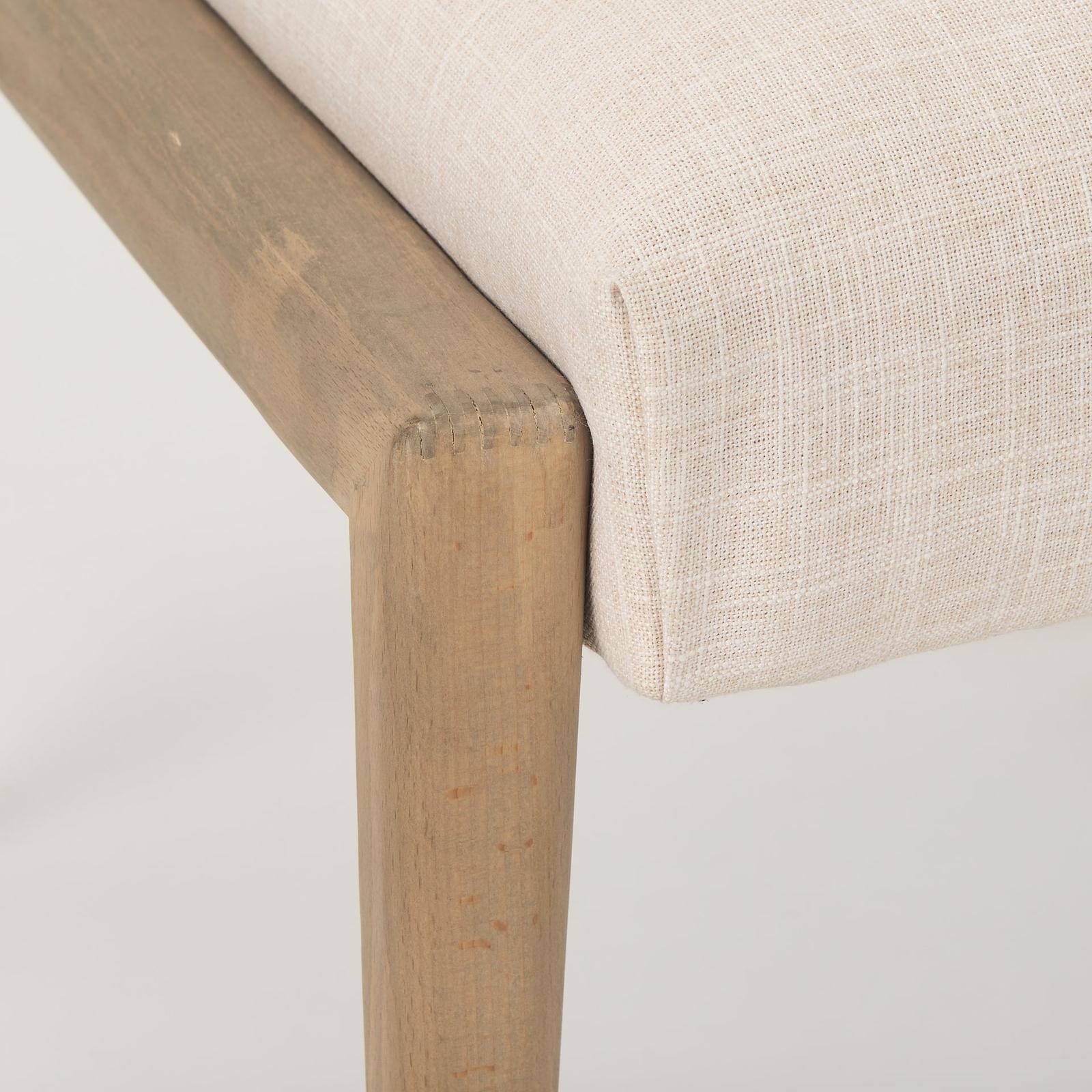 Mercana Palisades Upholstery w/ Solid Wood Armless Dining Chair