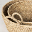 Mercana Ayanna Deep Nesting Seagrass Baskets w/ Handles - Set of 2