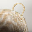Mercana Kairi Seagrass Floor Baskets w/ Lids and Handles- Set of 2