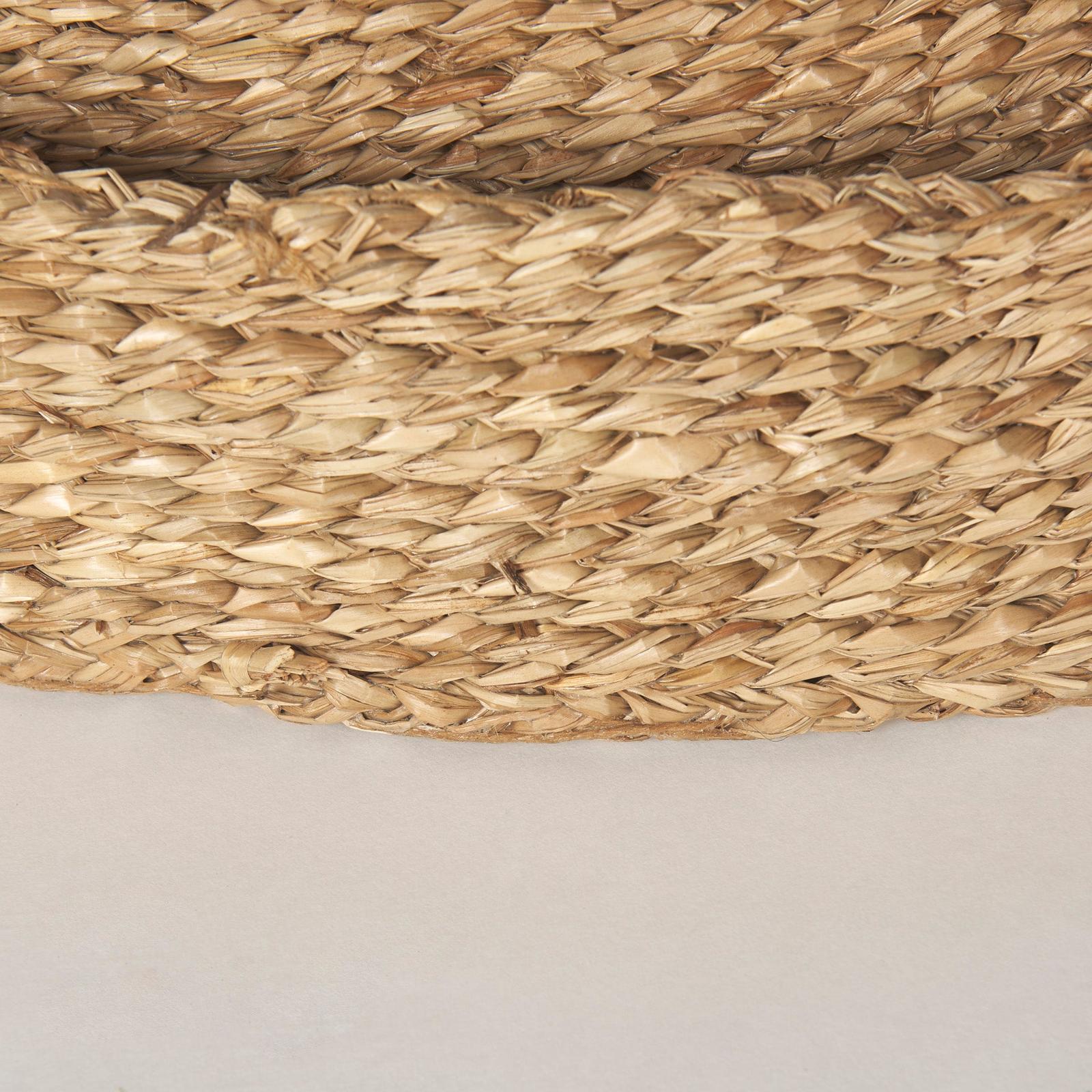 Mercana Ulana Round Nesting Seagrass Trays w/ Loop Handles - Set of 3