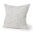 Mercana Jayden Cream w/ Black Print Linen Decorative Pillow Cover Clearance