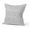 Mercana Jennelle Cream w/ Indigo Print Linen Square Decorative Pillow Cover Clearance