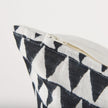 Mercana Jolie Cream w/ Black Print Linen Decorative Pillow Cover Clearance