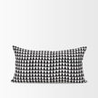 Mercana Jolie Cream w/ Black Print Linen Decorative Pillow Cover Clearance