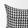 Mercana Jolie Cream w/ Black Print Linen Decorative Pillow Cover Clearance