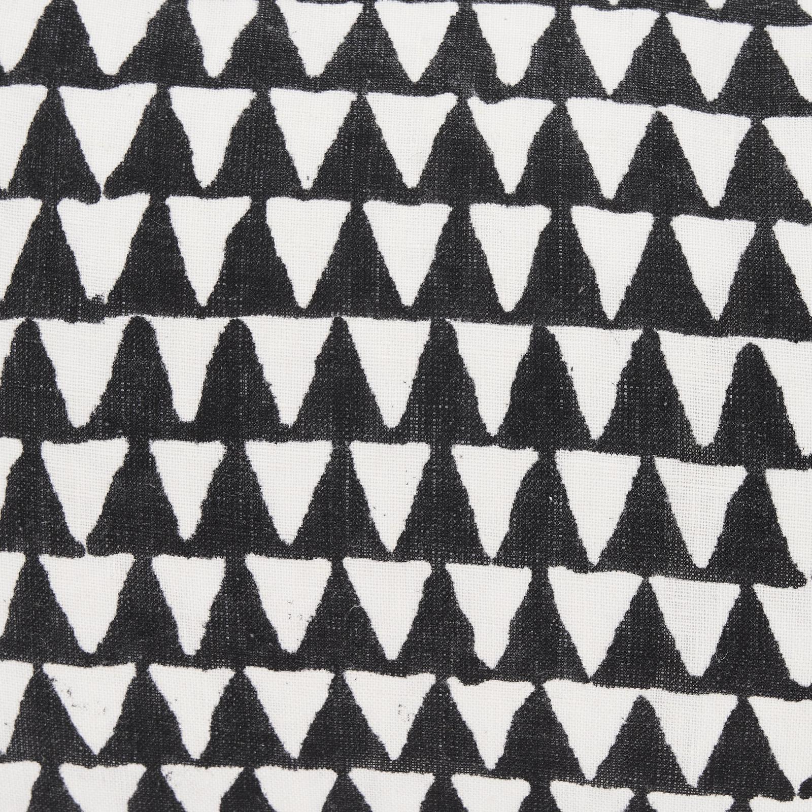 Mercana Jolie Cream w/ Black Print Linen Decorative Pillow Cover Clearance