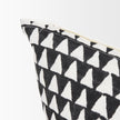 Mercana Jolie Cream w/ Black Print Linen Decorative Pillow Cover Clearance