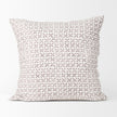 Mercana Jayden Cream w/ Merlot Print Linen Decorative Pillow Cover Clearance
