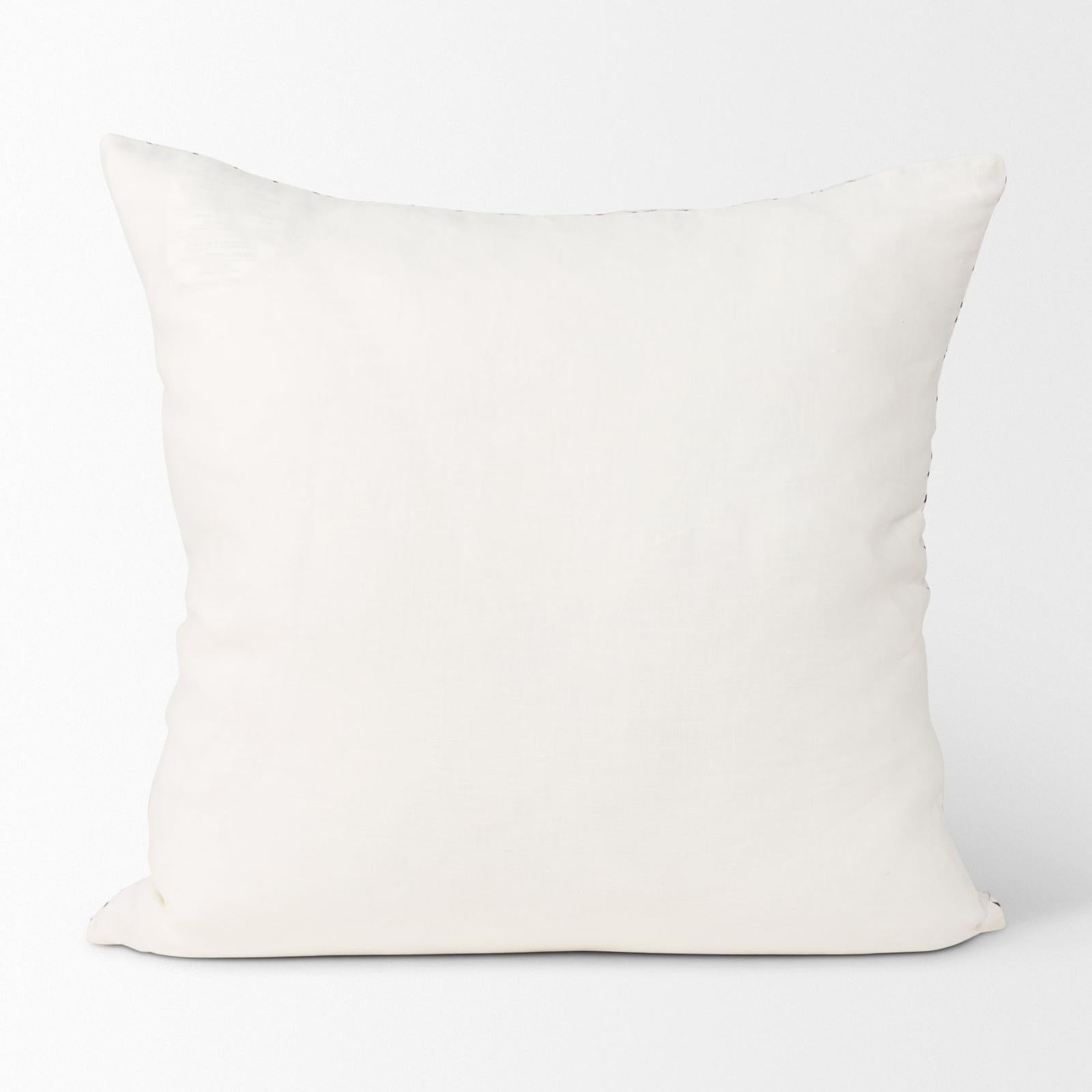 Mercana Jayden Cream w/ Merlot Print Linen Decorative Pillow Cover Clearance