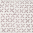 Mercana Jayden Cream w/ Merlot Print Linen Decorative Pillow Cover Clearance
