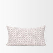 Mercana Jayden Cream w/ Merlot Print Linen Decorative Pillow Cover Clearance