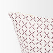 Mercana Jayden Cream w/ Merlot Print Linen Decorative Pillow Cover Clearance