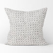 Mercana Jayden Cream w/ Black Print Linen Decorative Pillow Cover Clearance