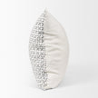 Mercana Jayden Cream w/ Black Print Linen Decorative Pillow Cover Clearance