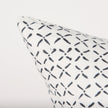 Mercana Jayden Cream w/ Black Print Linen Decorative Pillow Cover Clearance