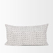 Mercana Jayden Cream w/ Black Print Linen Decorative Pillow Cover Clearance