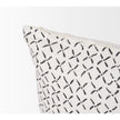 Mercana Jayden Cream w/ Black Print Linen Decorative Pillow Cover Clearance