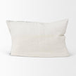 Mercana Jayne Cream w/ Indigo Print Linen Lumbar Decorative Pillow Cover Clearance