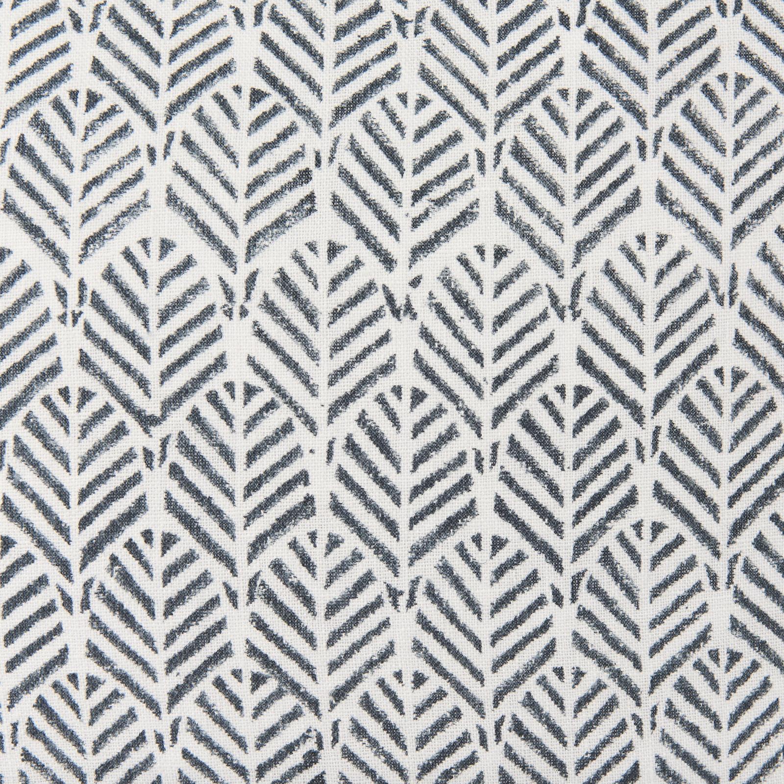 Mercana Jennelle Cream w/ Indigo Print Linen Square Decorative Pillow Cover Clearance