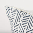 Mercana Jennelle Cream w/ Indigo Print Linen Square Decorative Pillow Cover Clearance