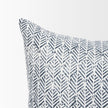 Mercana Janelle Cream w/ Indigo Print Linen Lumbar Decorative Pillow Cover Clearance