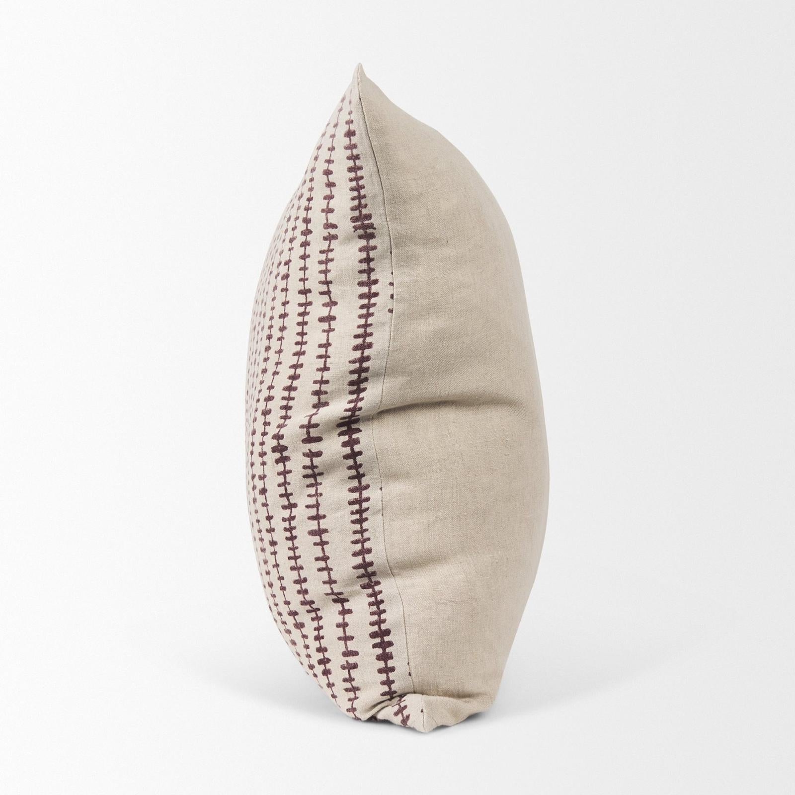 Mercana Jenna Linen Decorative Pillow Cover Clearance