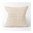 Mercana Jace Cream w/ Beige Stripe Decorative Pillow Cover Clearance