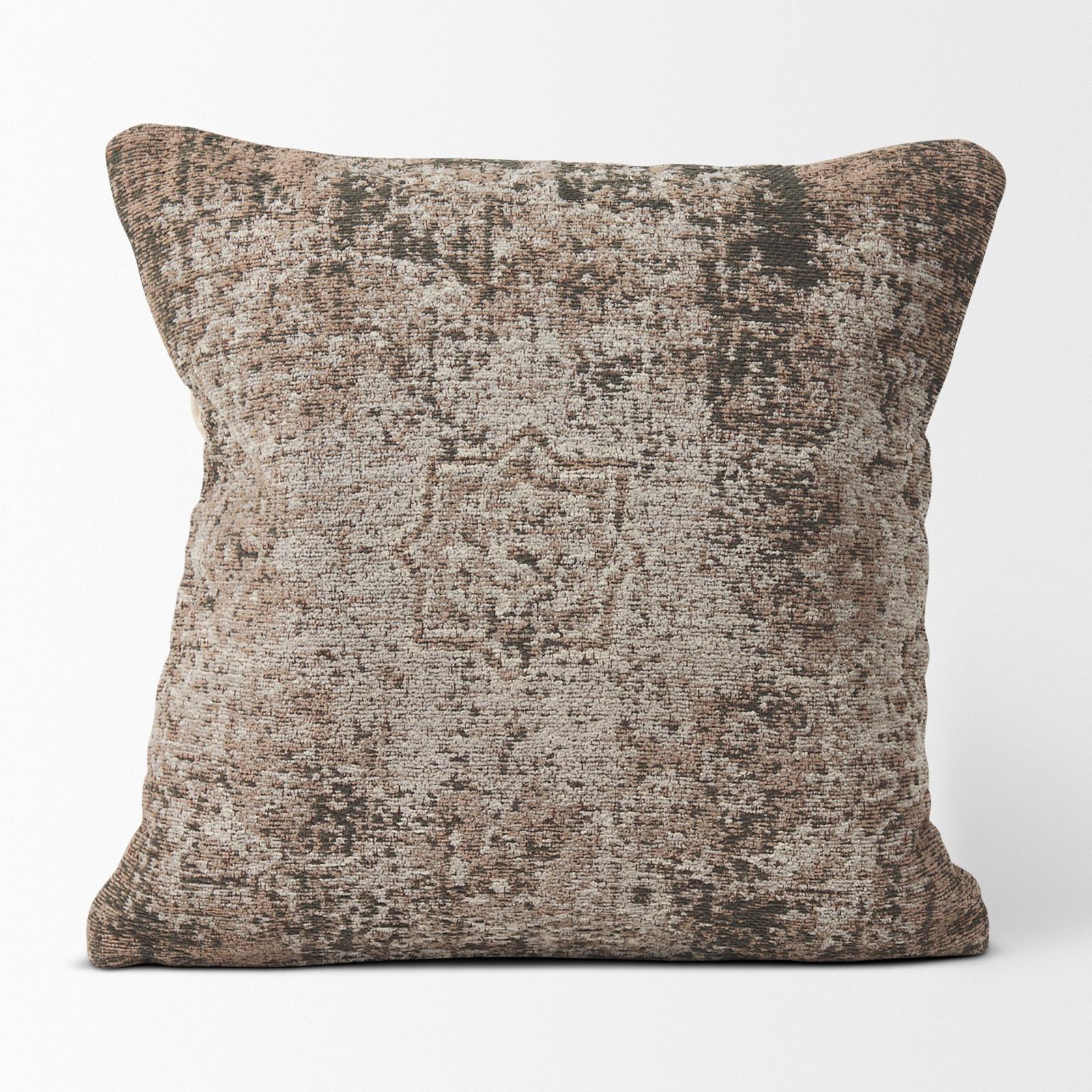 Mercana Khloe Taupe Square Pillow Cover