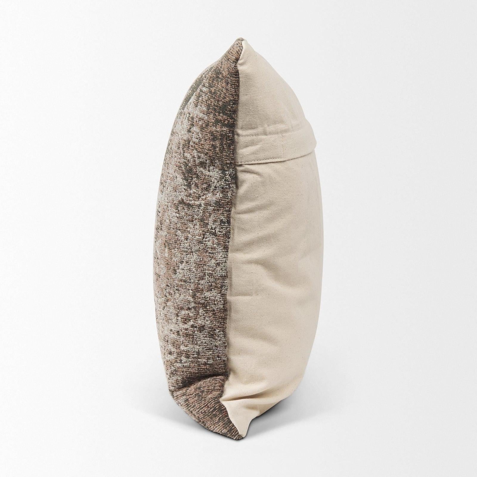 Mercana Khloe Taupe Square Pillow Cover