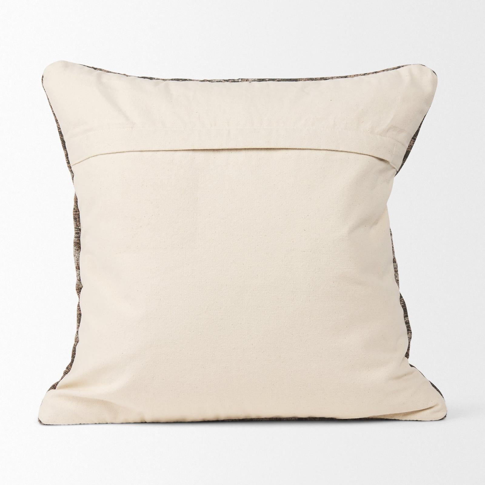 Mercana Khloe Taupe Square Pillow Cover