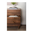Mercana Astrid Medium Brown Solid Wood 3 Drawer Cabinet