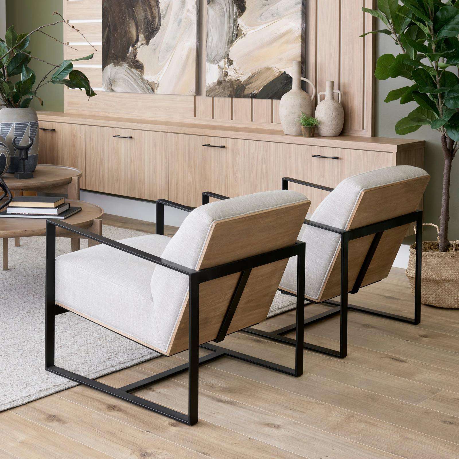 Mercana Stamford Metal Frame Accent Chair