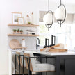 Mercana Farrah Frosted Glass Globe Metal Pendant Light Clearance