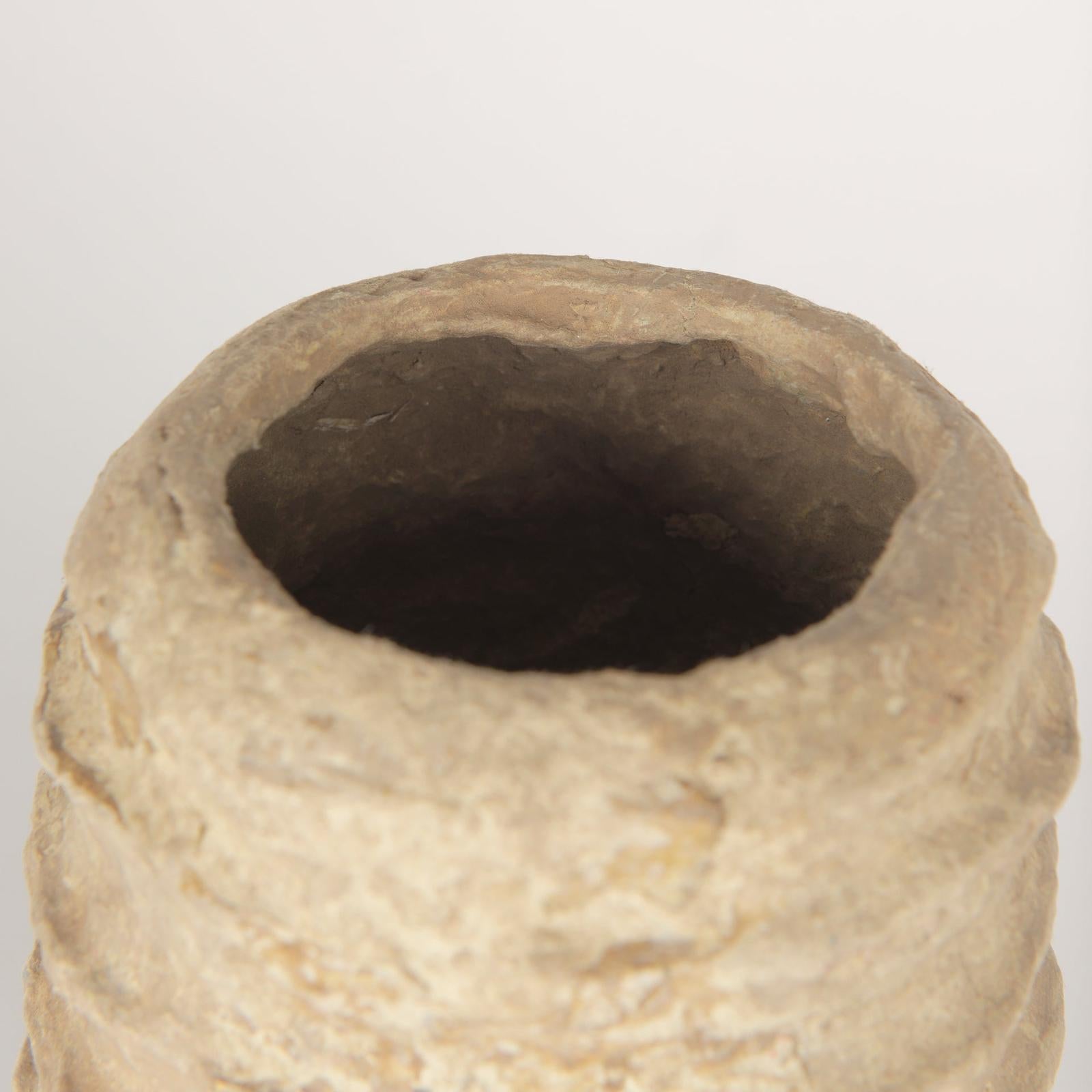 Mercana Kamli Beige Paper Mache Vase