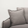 Mercana Roy Upholstered and Brown Wood Frame Arm Chair Clearance