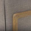 Mercana Roy Upholstered and Brown Wood Frame Arm Chair Clearance