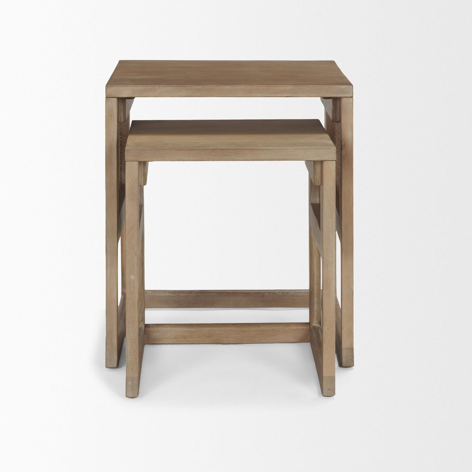 Mercana Grier Cane Nesting Accent Tables- Set of 2