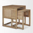Mercana Grier Cane Nesting Accent Tables- Set of 2